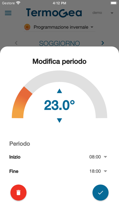 Termostato TermoGea Screenshot