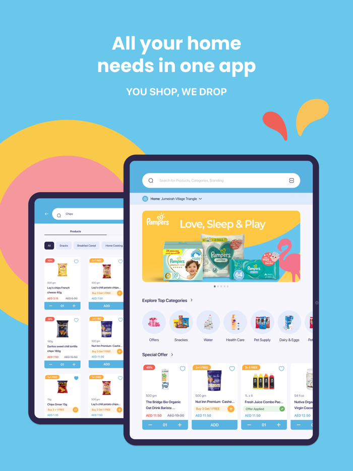 Drops Food and Grocery Shopping