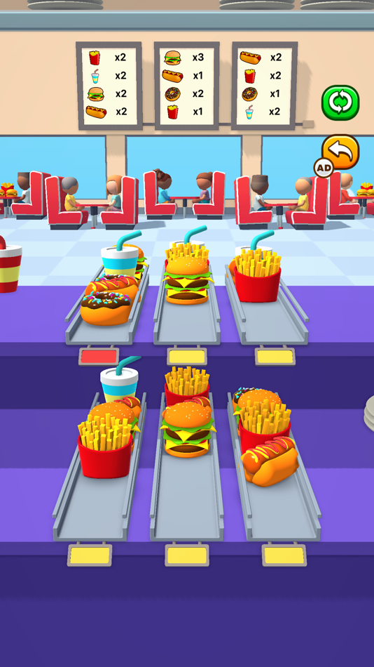 #4. Burger Sort! (iOS) 由: Full Fat Productions Ltd