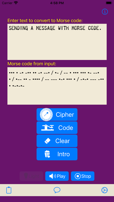 Screenshot #3 pour MorseCode-Decoder