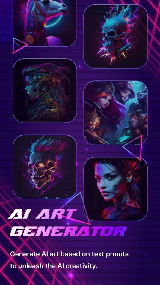 #1. AI art generator. CyberAI (iOS) 게시자: Ilea Kuznecov