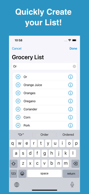 ‎Shoppylist: Grocery List Screenshot