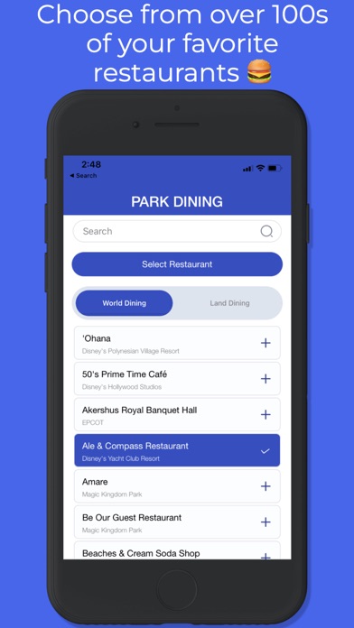Park Dining Screenshot