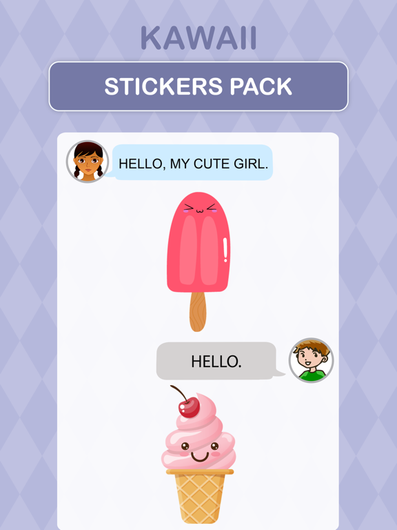 Screenshot #5 pour Kawaii Stickers Pack