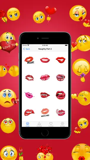Capture d'écran de Adult Emoji Pro & Animated GIF sur iPhone 2