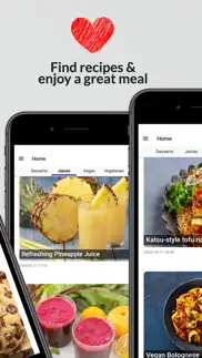 vegan recipes - easy meal app iphone screenshot 2