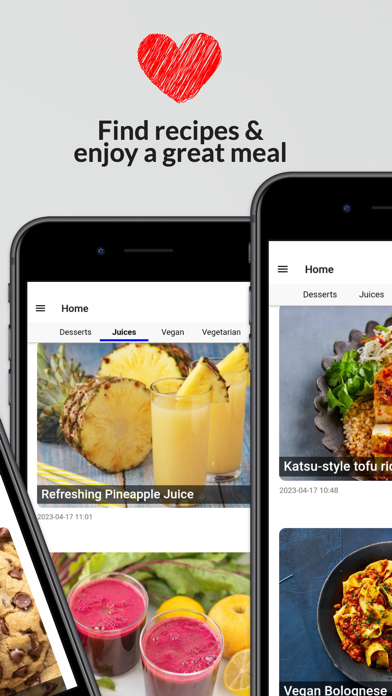 Vegan Recipes - Easy Meal App Screenshot