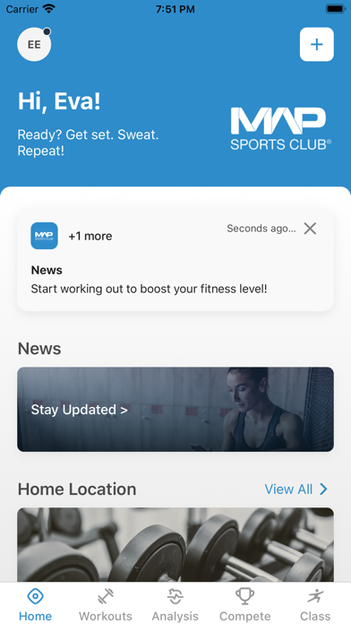 MAP Sports Club Screenshot
