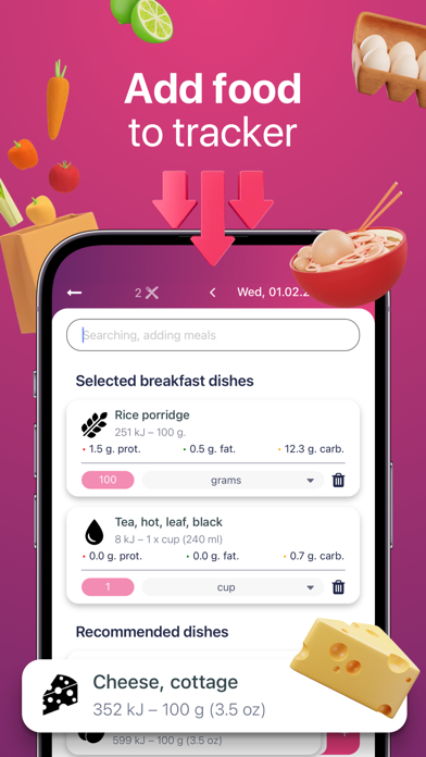 Nutrition Lab: track bmr & bmi Screenshot