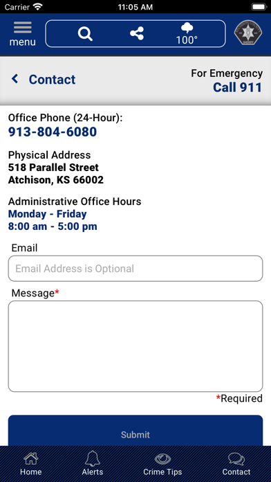 Atchison County KS Sheriff Screenshot