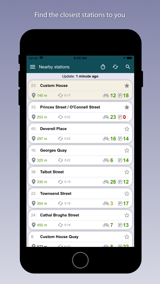 #3. Dublin Bikes App (iOS) 由: Sergi Palomares Redon