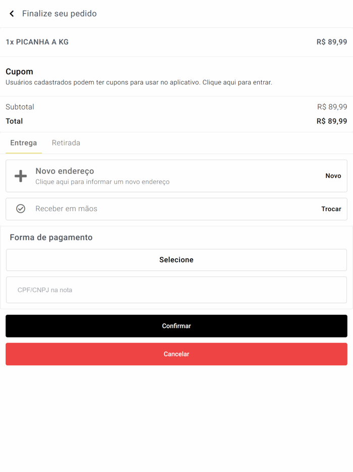 Loja Virtual na Rota do Boi