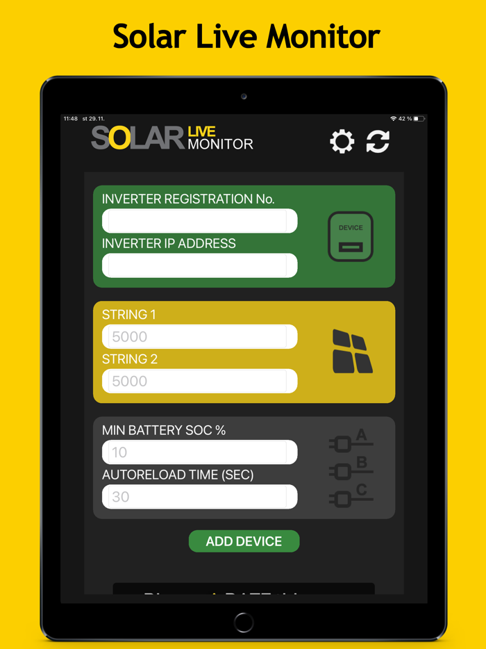 Solar Live Monitor for Solax
