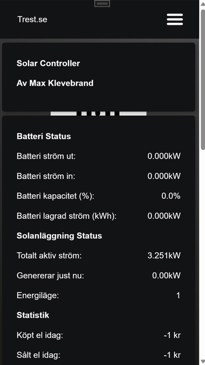 Trest Solar Controller