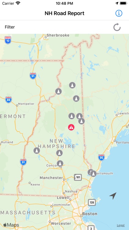 New Hampshire Road Report