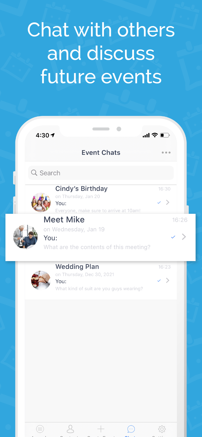 Genda Calendar and Chat App