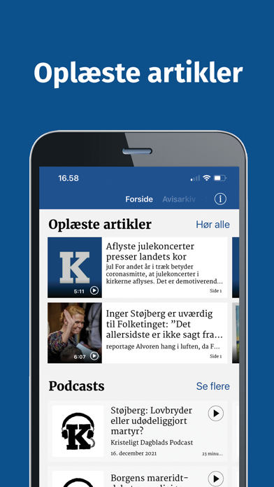 Kristeligt Dagblad e-avis Screenshot