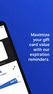 cardsaver - gift card reminder iphone screenshot 2
