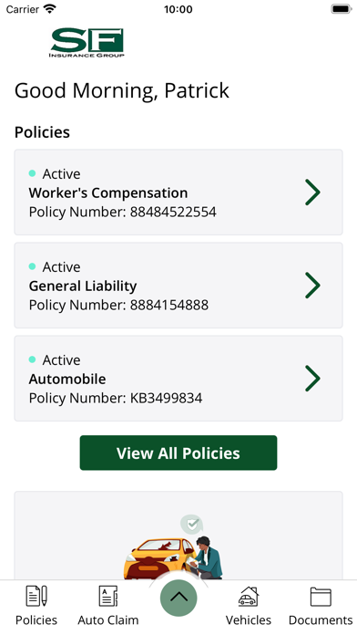 SF Insurance Group Screenshot