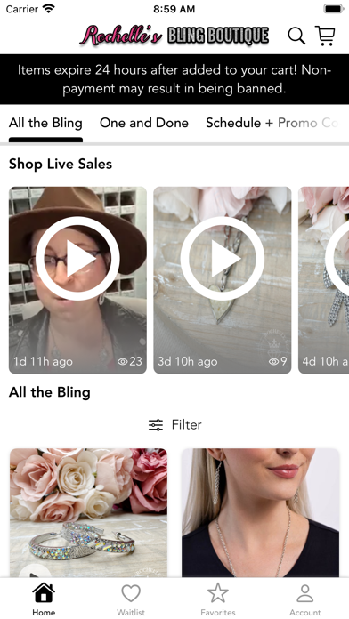 Rochelle's Bling Boutique Screenshot