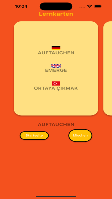 German Words Vocabulary Screenshot