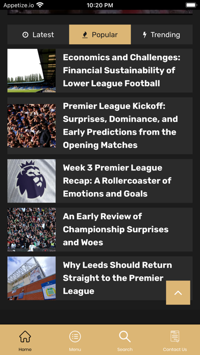 Proper Footie Screenshot