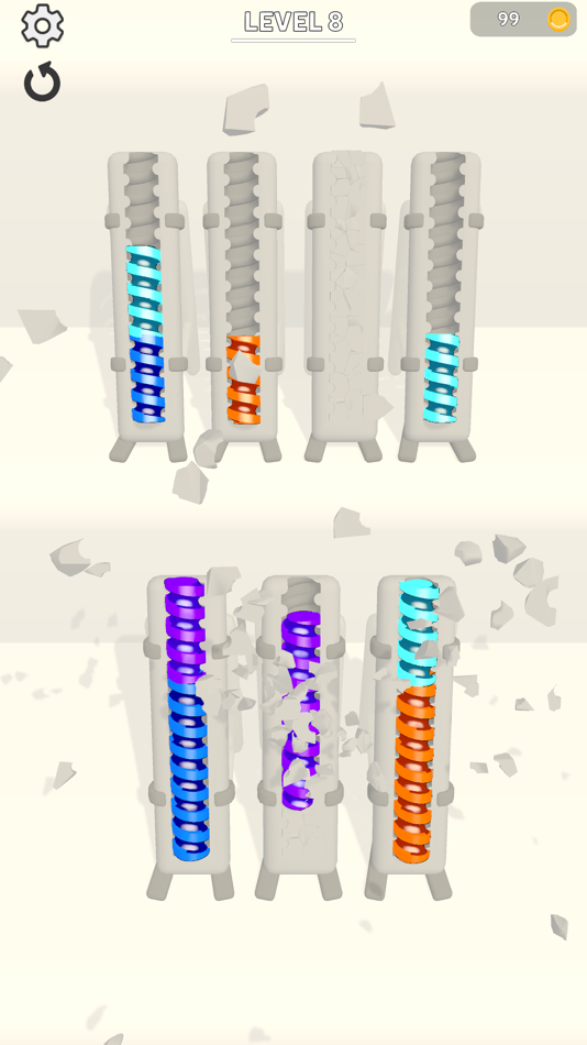 #4. Color Screw Sort (iOS) 由: Babil Studios