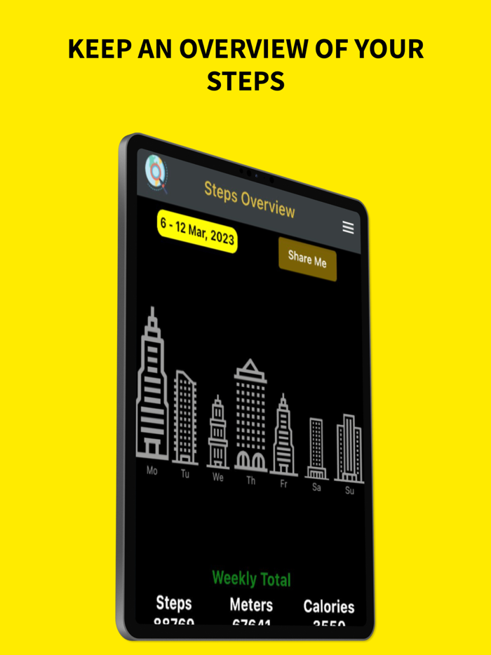 Virtual Walking Step Tracker
