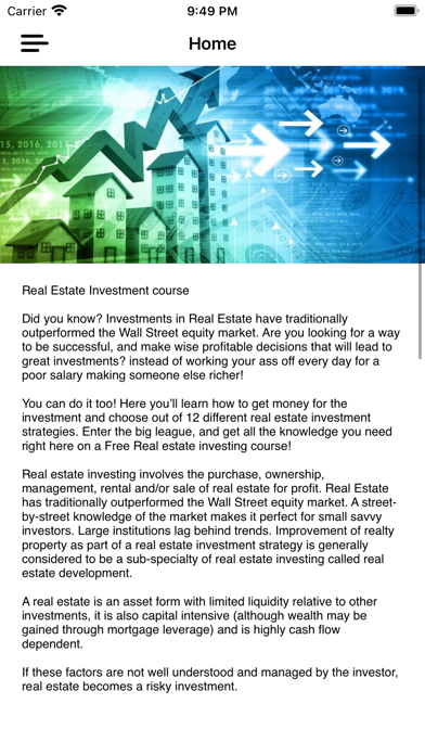 Real Estate Investing Course Screenshot