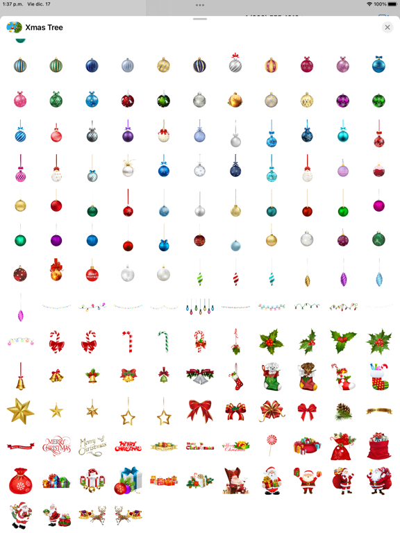 Screenshot #6 pour Decor Christmas Tree Stickers