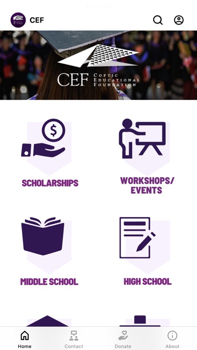 Coptic Educational Foundation Screenshot