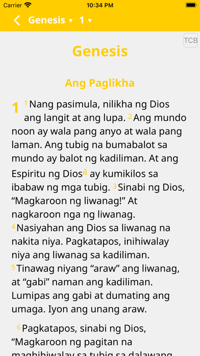 Tagalog Contemporary Bible Screenshot
