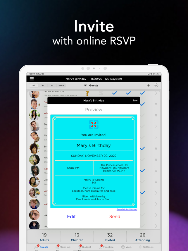 ‎Pro Party Planner Screenshot