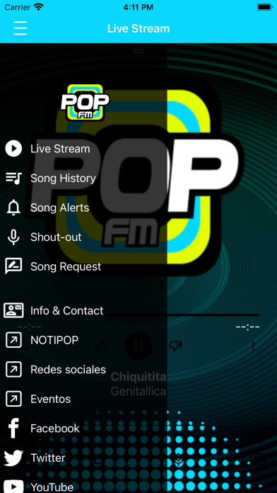 POPFM. Screenshot