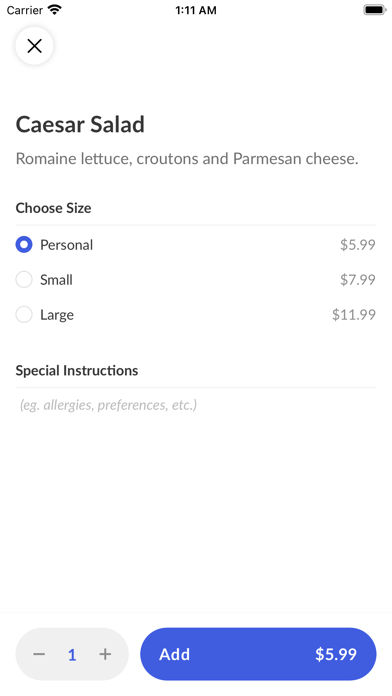 Lou's Woodfire Pizza Screenshot
