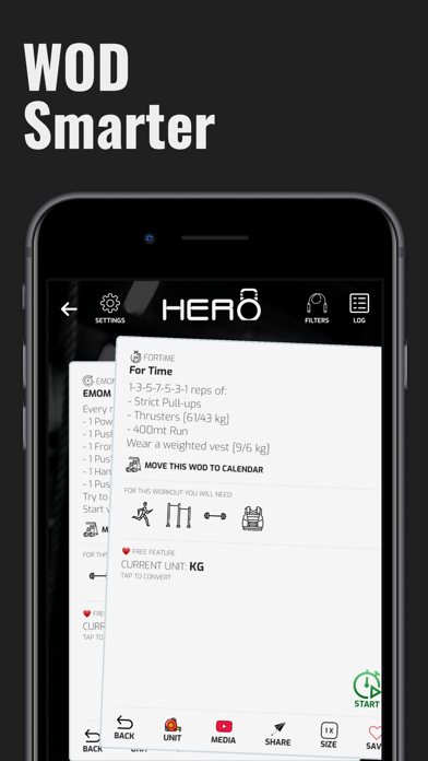 Hero WOD - Crossfit Workouts Screenshot