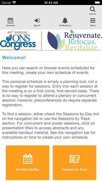 ONS Congress 2023 Screenshot