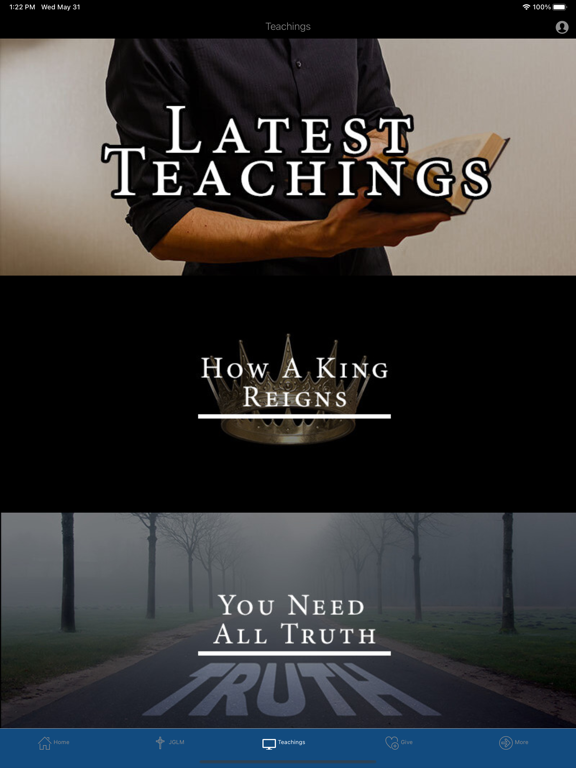 The JGLM App iPad screenshot 3 - Lifestyle app