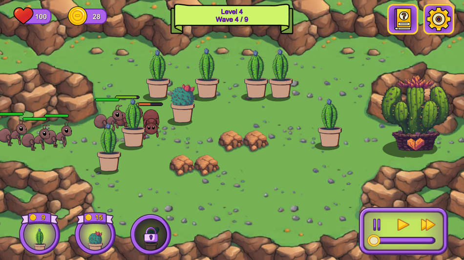 #8. Cactus Defense: Bug Invasion (iOS) 由: Alper Ilkay Karatas