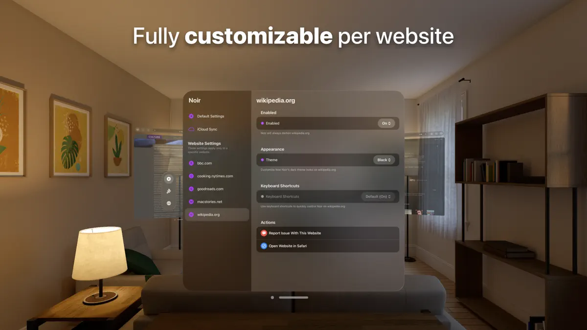 Noir ‒ Dark Mode for Safari screenshot 4