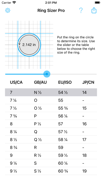 Ring Sizer Pro Screenshot