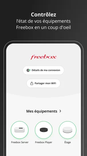 Capture d'écran de Freebox Connect sur iPhone 1