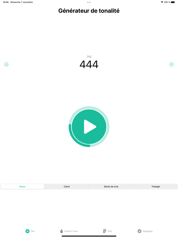 Screenshot #4 pour Générateur de tonalité audio