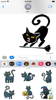 spooky cat stickers iphone screenshot 3