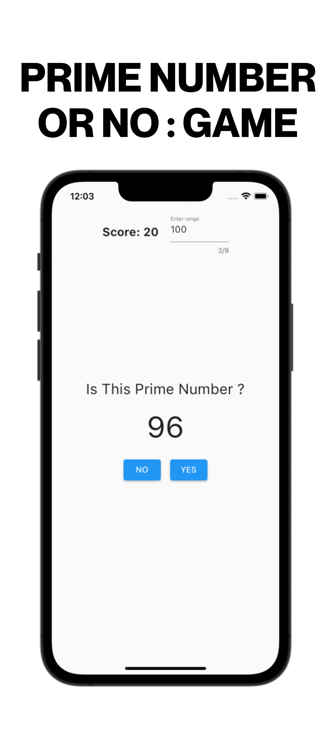 Prime Number or No:Simple Game