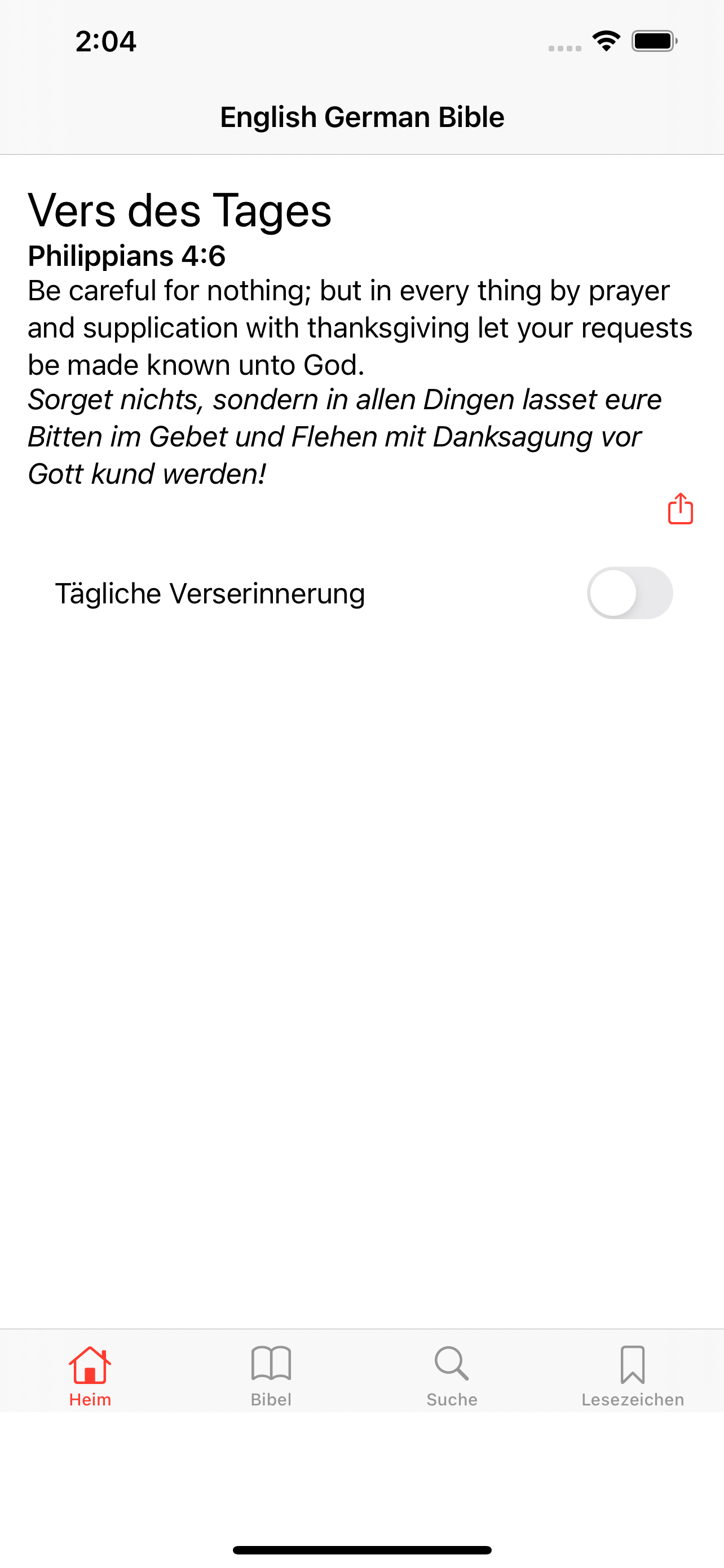 English - German Bible