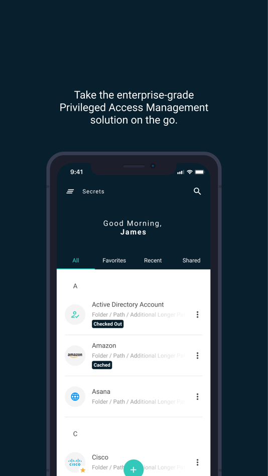 #2. Delinea Secret Server Mobile (iOS) 由: Delinea Inc