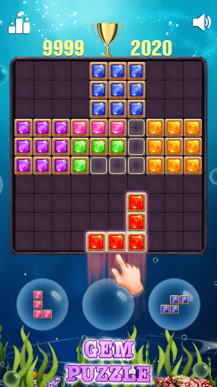 Gem Puzzle Ocean Block Puzzle