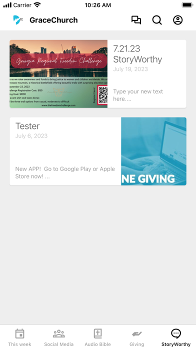 Grace Church Fayetteville Screenshot