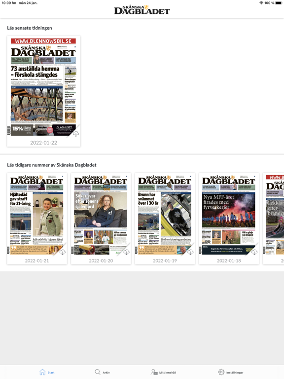 Screenshot #4 pour Skånskan e-tidning